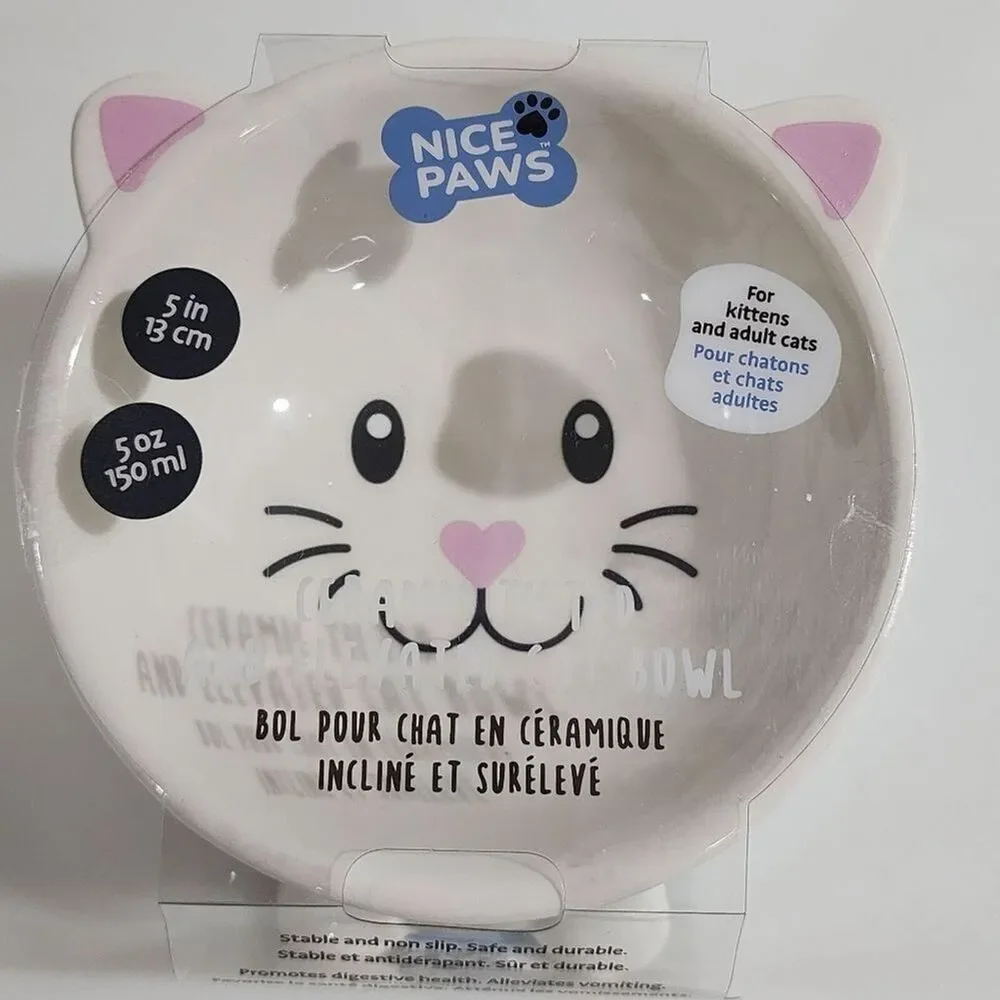 Nice Paws ceramic tilted